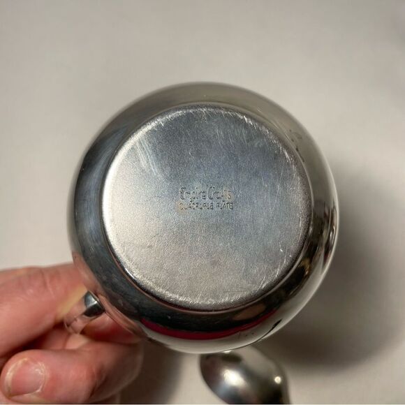 1950s Empire Craft's Quadruple Plate Creamer and Sugar Bowl Mid-Century Modern - Picture 3 of 12